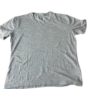 MerinoTech Lite Merino Wool T Shirt Short Sleeve Blue Women Size XL